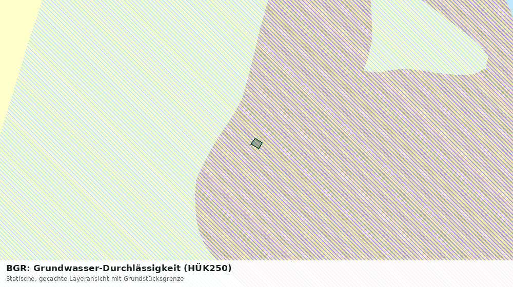 Statische Kartenansicht: BGR: Grundwasser-Durchlässigkeit (HÜK250)
