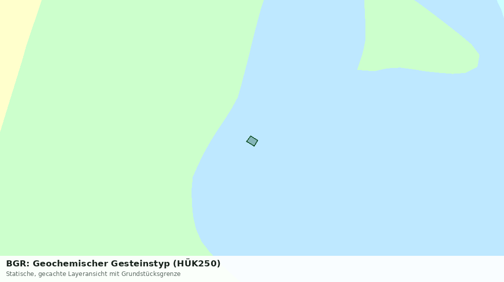 Statische Kartenansicht: BGR: Geochemischer Gesteinstyp (HÜK250)