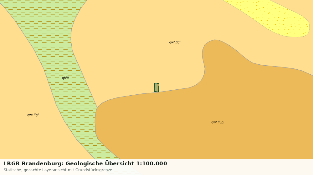 Statische Kartenansicht: LBGR Brandenburg: Geologische Übersicht 1:100.000
