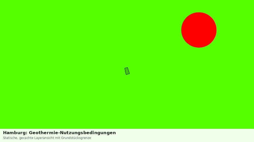 Statische Kartenansicht: Hamburg: Geothermie-Nutzungsbedingungen