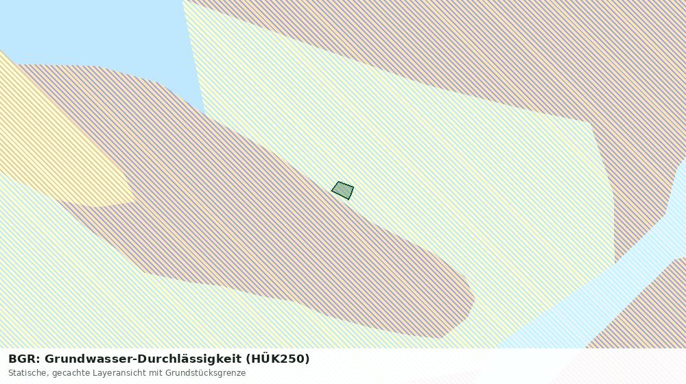 Statische Kartenansicht: BGR: Grundwasser-Durchlässigkeit (HÜK250)