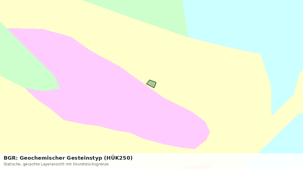 Statische Kartenansicht: BGR: Geochemischer Gesteinstyp (HÜK250)