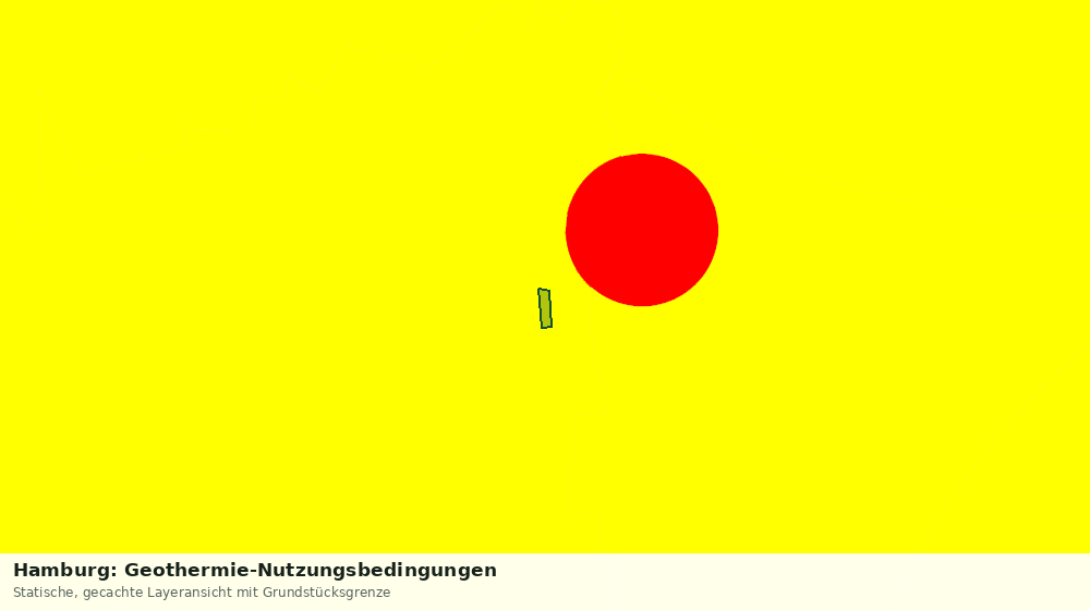 Statische Kartenansicht: Hamburg: Geothermie-Nutzungsbedingungen