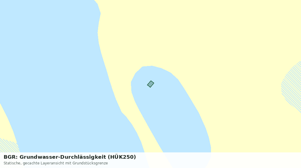 Statische Kartenansicht: BGR: Grundwasser-Durchlässigkeit (HÜK250)