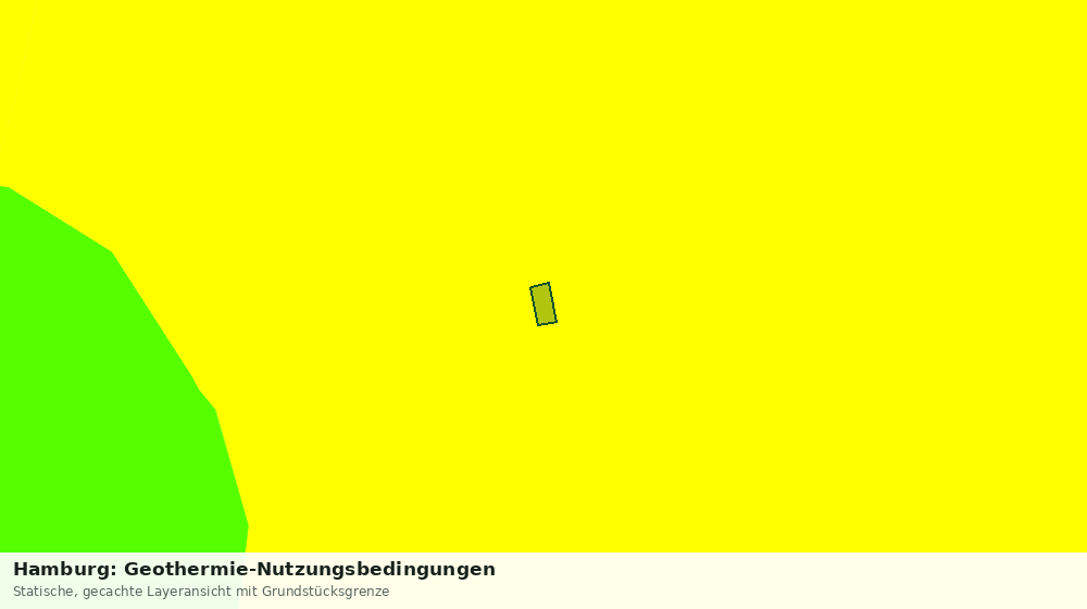 Statische Kartenansicht: Hamburg: Geothermie-Nutzungsbedingungen