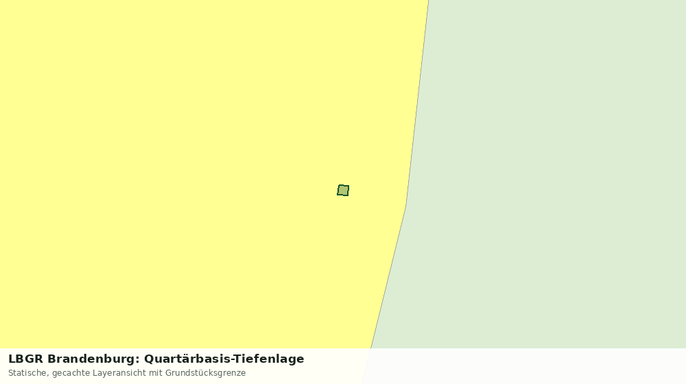 Statische Kartenansicht: LBGR Brandenburg: Quartärbasis-Tiefenlage