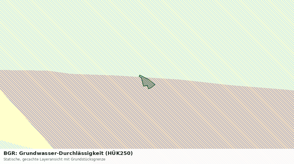 Statische Kartenansicht: BGR: Grundwasser-Durchlässigkeit (HÜK250)