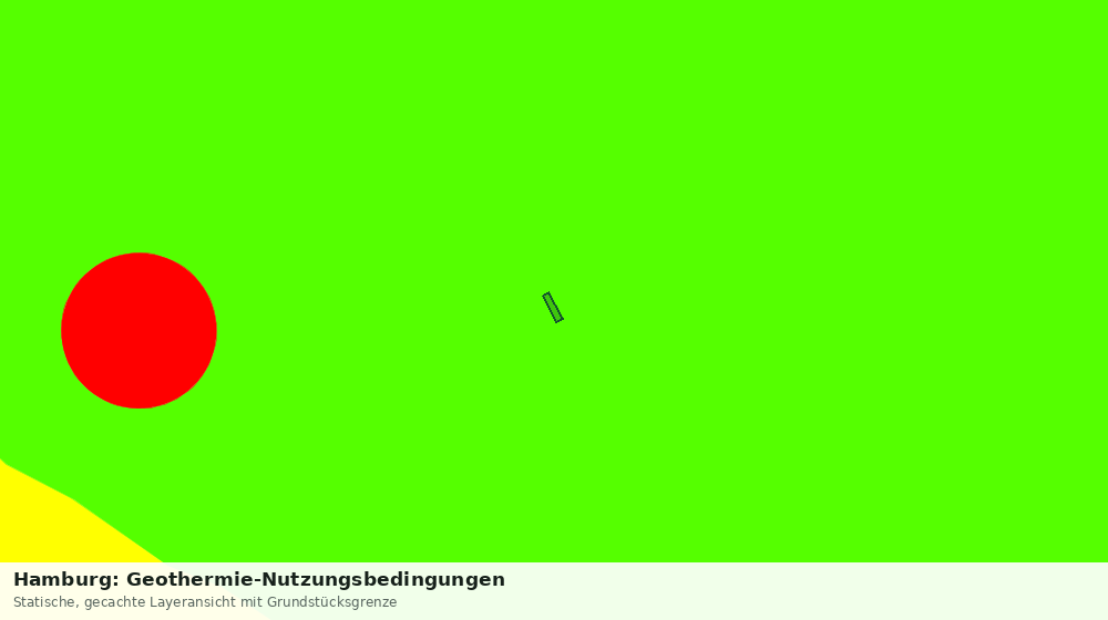 Statische Kartenansicht: Hamburg: Geothermie-Nutzungsbedingungen