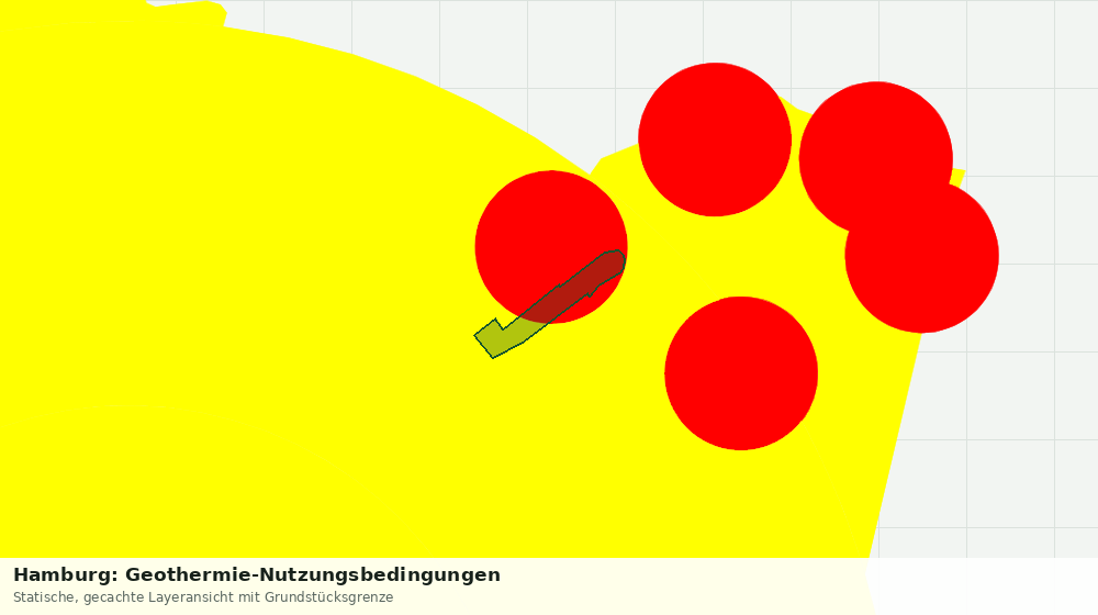 Statische Kartenansicht: Hamburg: Geothermie-Nutzungsbedingungen