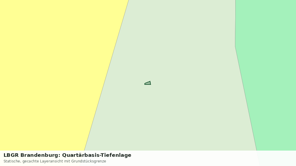 Statische Kartenansicht: LBGR Brandenburg: Quartärbasis-Tiefenlage