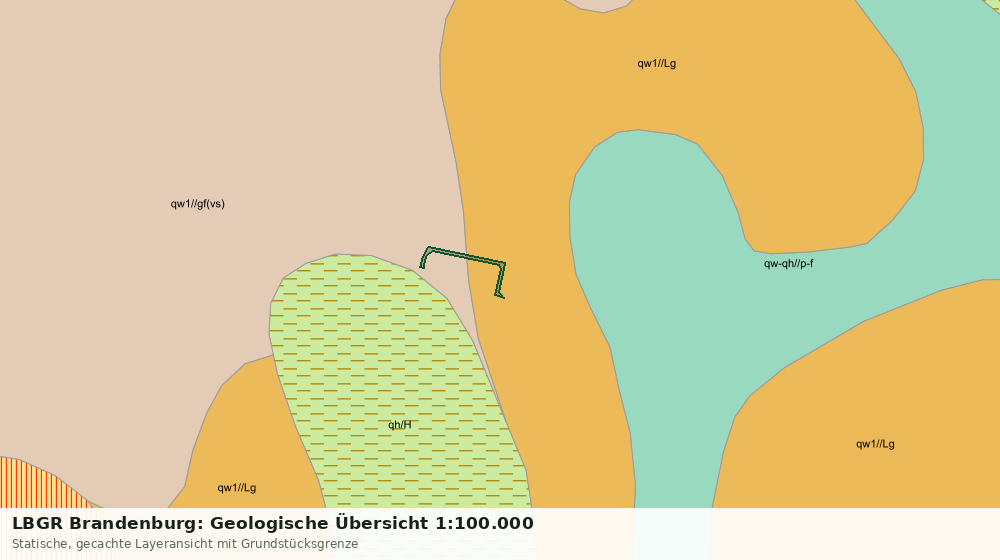 Statische Kartenansicht: LBGR Brandenburg: Geologische Übersicht 1:100.000