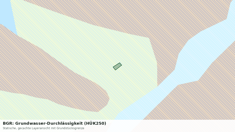 Statische Kartenansicht: BGR: Grundwasser-Durchlässigkeit (HÜK250)