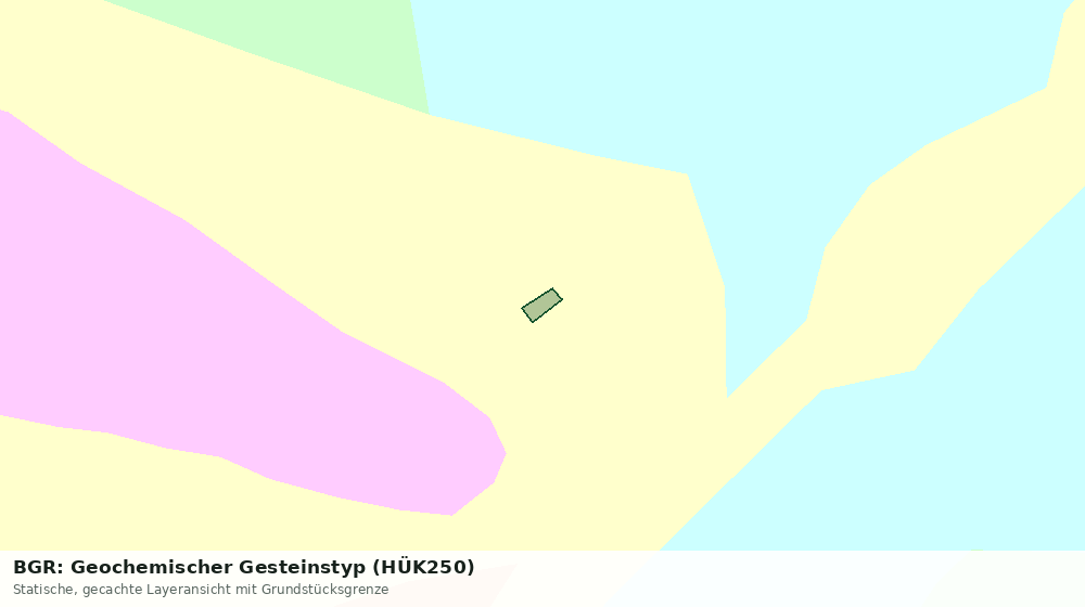 Statische Kartenansicht: BGR: Geochemischer Gesteinstyp (HÜK250)