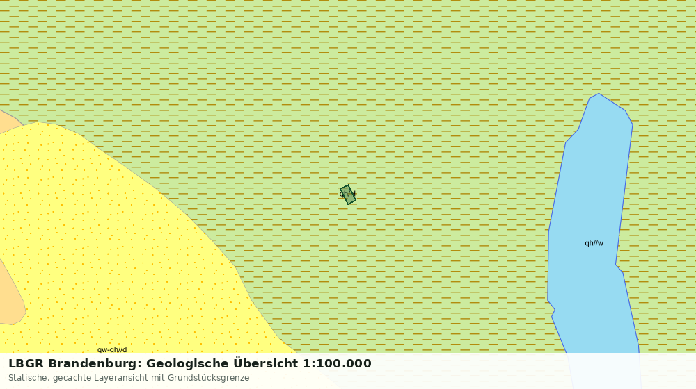 Statische Kartenansicht: LBGR Brandenburg: Geologische Übersicht 1:100.000