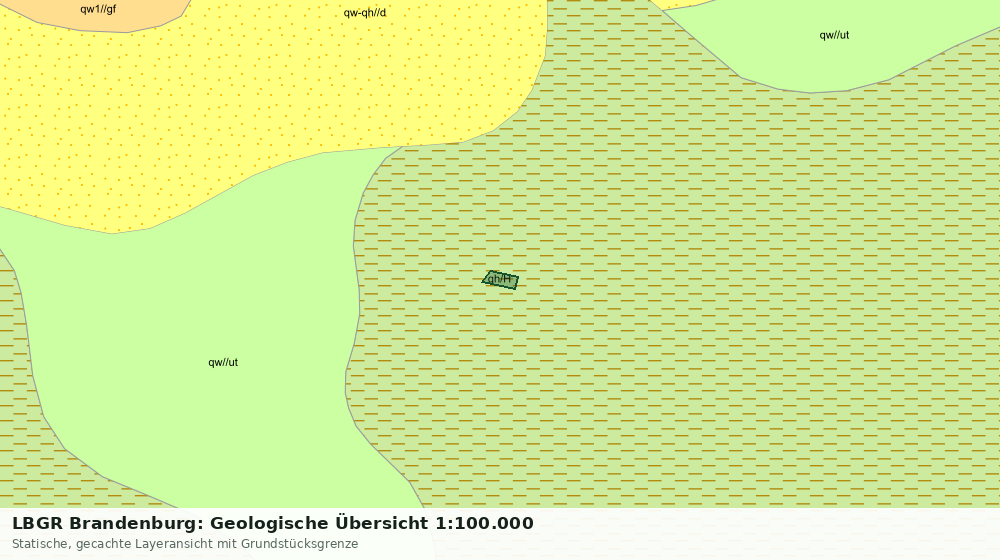 Statische Kartenansicht: LBGR Brandenburg: Geologische Übersicht 1:100.000