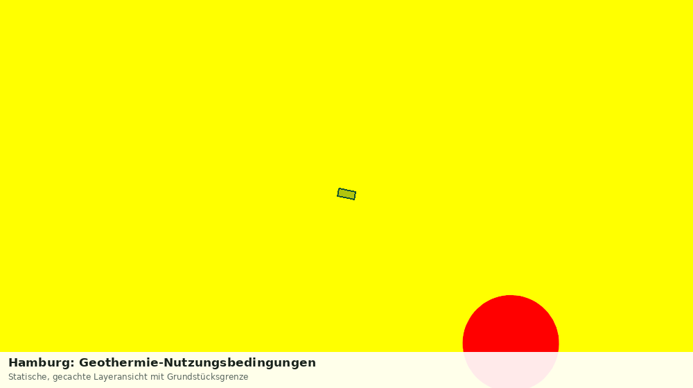 Statische Kartenansicht: Hamburg: Geothermie-Nutzungsbedingungen