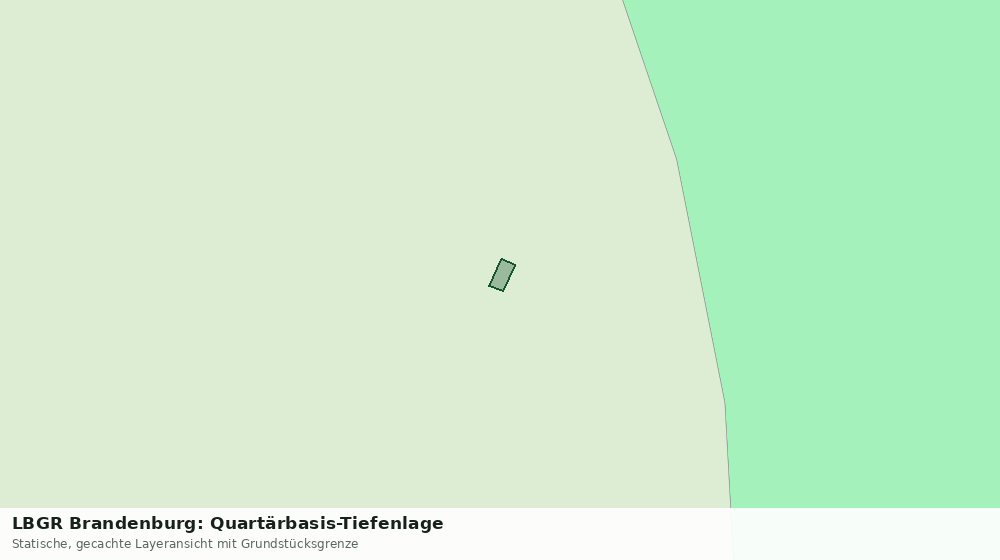 Statische Kartenansicht: LBGR Brandenburg: Quartärbasis-Tiefenlage