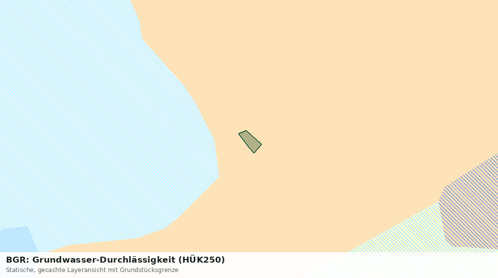 Statische Kartenansicht: BGR: Grundwasser-Durchlässigkeit (HÜK250)