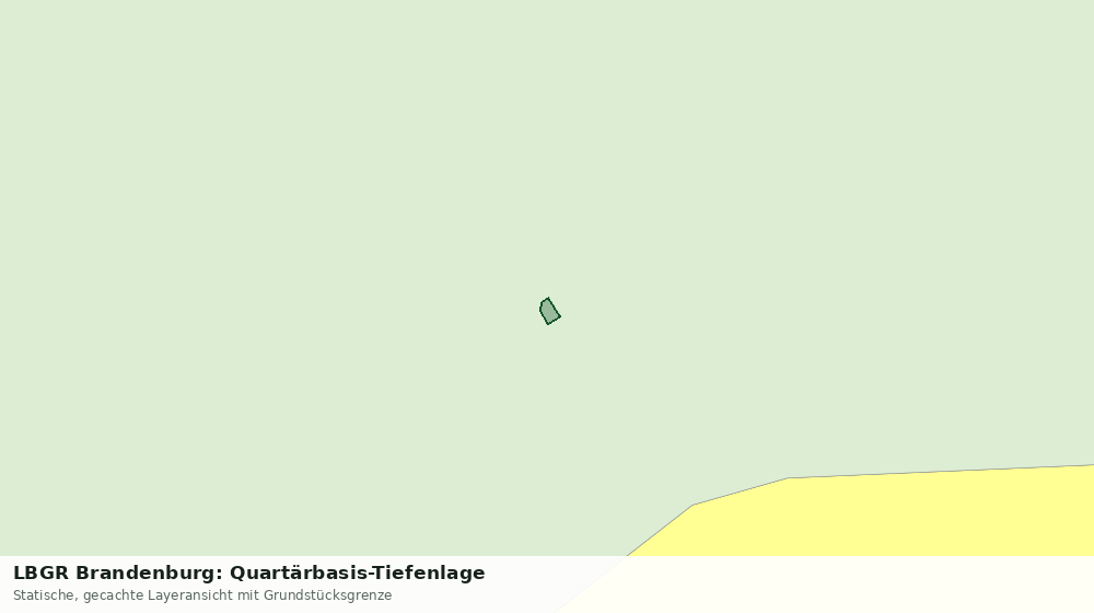 Statische Kartenansicht: LBGR Brandenburg: Quartärbasis-Tiefenlage