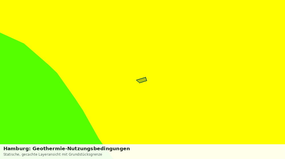 Statische Kartenansicht: Hamburg: Geothermie-Nutzungsbedingungen