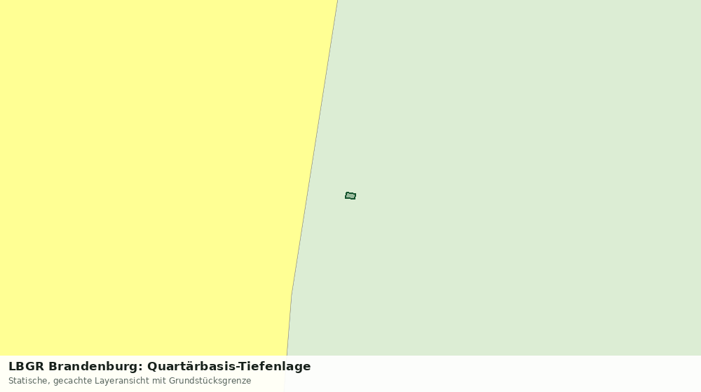 Statische Kartenansicht: LBGR Brandenburg: Quartärbasis-Tiefenlage