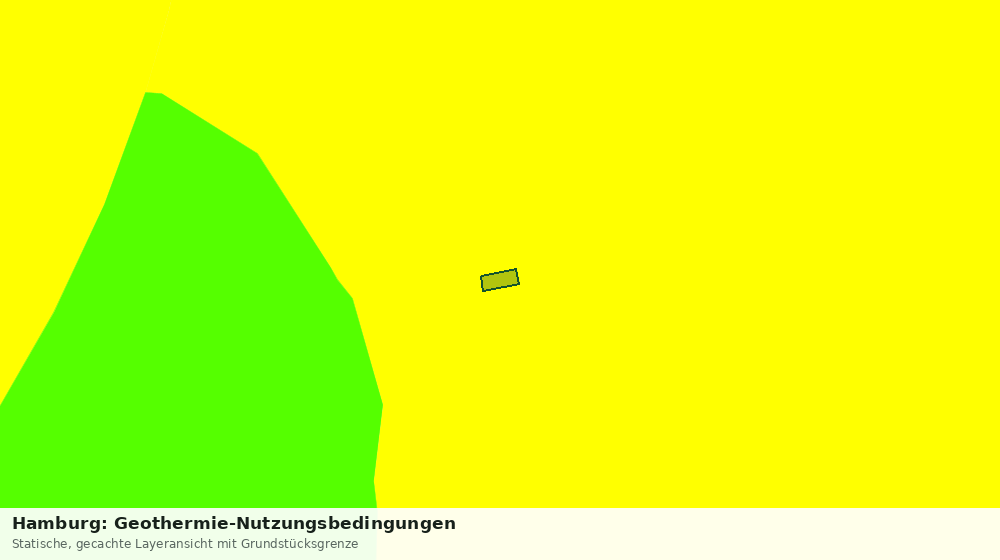 Statische Kartenansicht: Hamburg: Geothermie-Nutzungsbedingungen