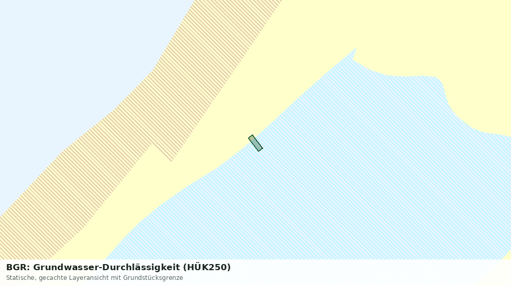 Statische Kartenansicht: BGR: Grundwasser-Durchlässigkeit (HÜK250)
