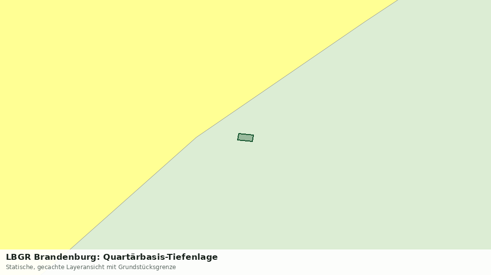 Statische Kartenansicht: LBGR Brandenburg: Quartärbasis-Tiefenlage
