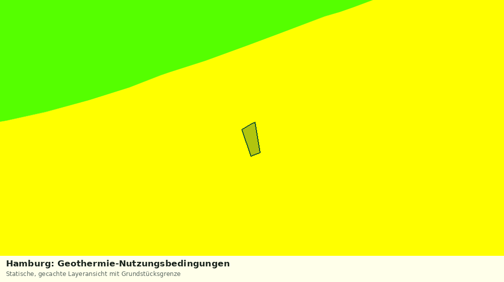 Statische Kartenansicht: Hamburg: Geothermie-Nutzungsbedingungen