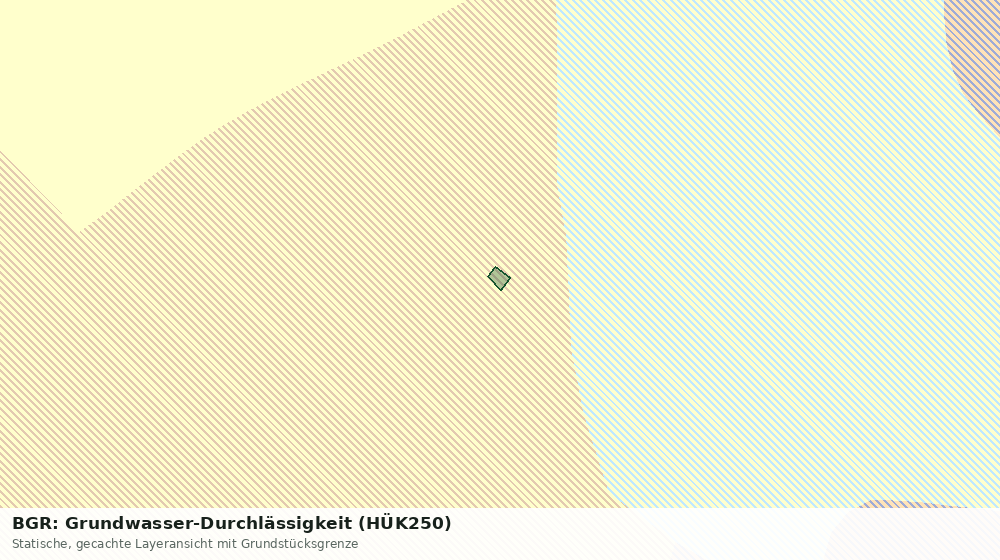 Statische Kartenansicht: BGR: Grundwasser-Durchlässigkeit (HÜK250)