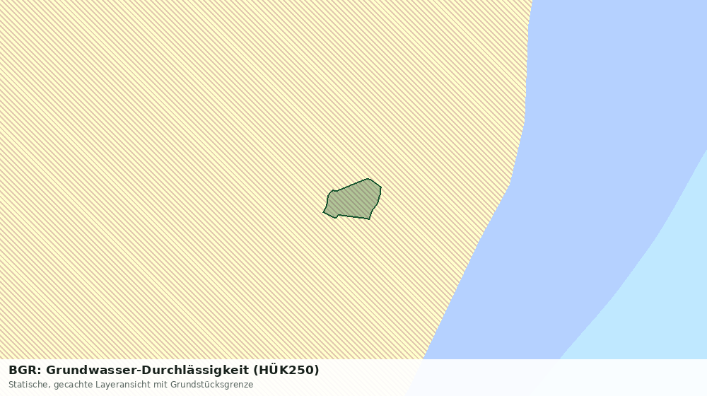 Statische Kartenansicht: BGR: Grundwasser-Durchlässigkeit (HÜK250)