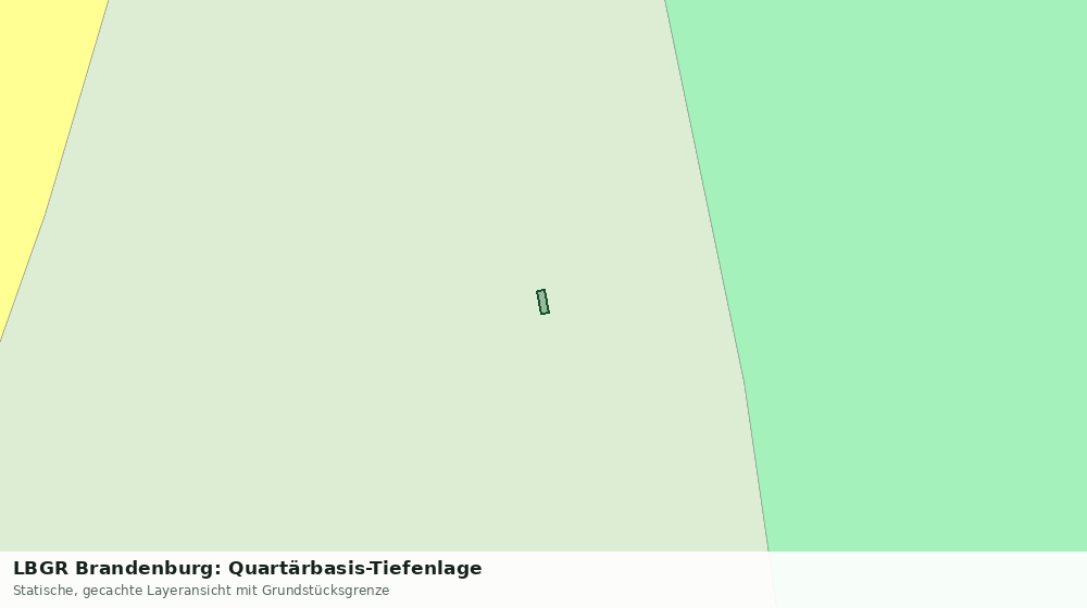 Statische Kartenansicht: LBGR Brandenburg: Quartärbasis-Tiefenlage
