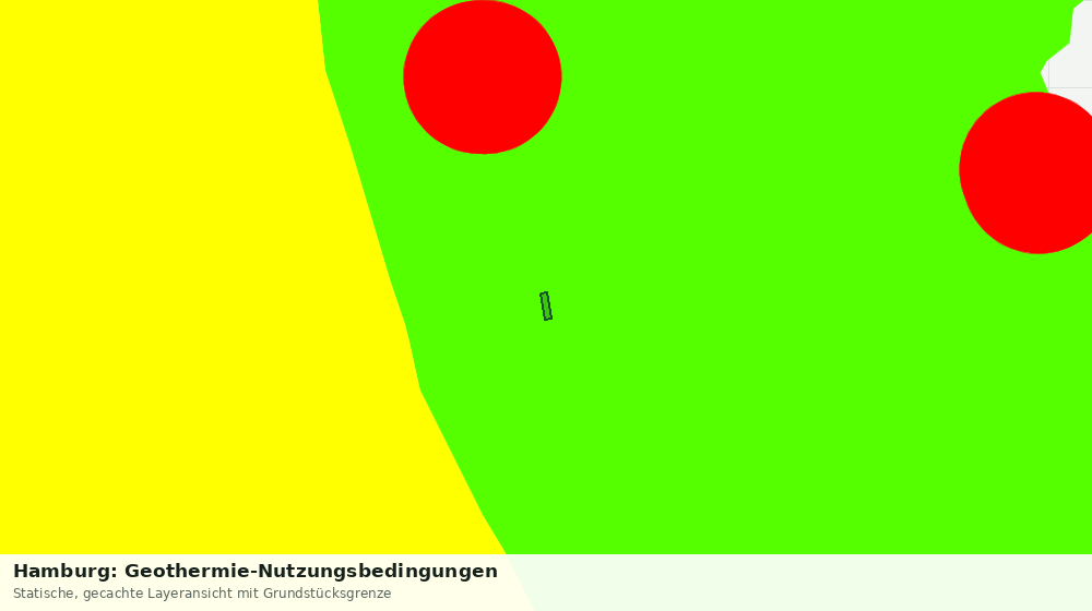 Statische Kartenansicht: Hamburg: Geothermie-Nutzungsbedingungen