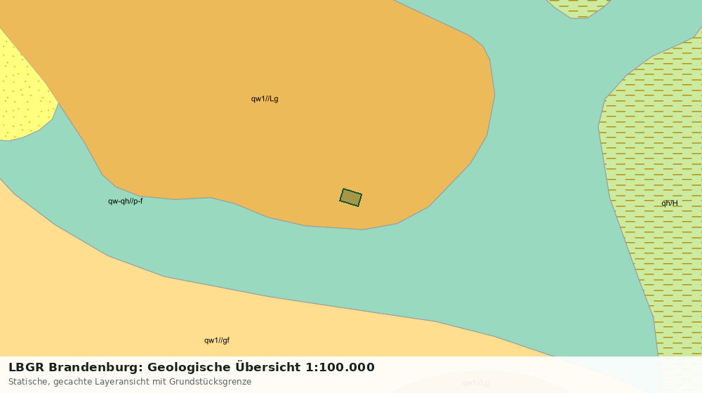Statische Kartenansicht: LBGR Brandenburg: Geologische Übersicht 1:100.000