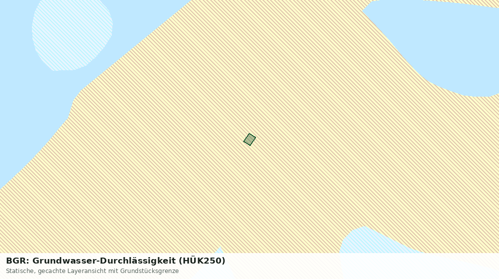 Statische Kartenansicht: BGR: Grundwasser-Durchlässigkeit (HÜK250)