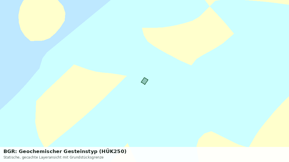 Statische Kartenansicht: BGR: Geochemischer Gesteinstyp (HÜK250)