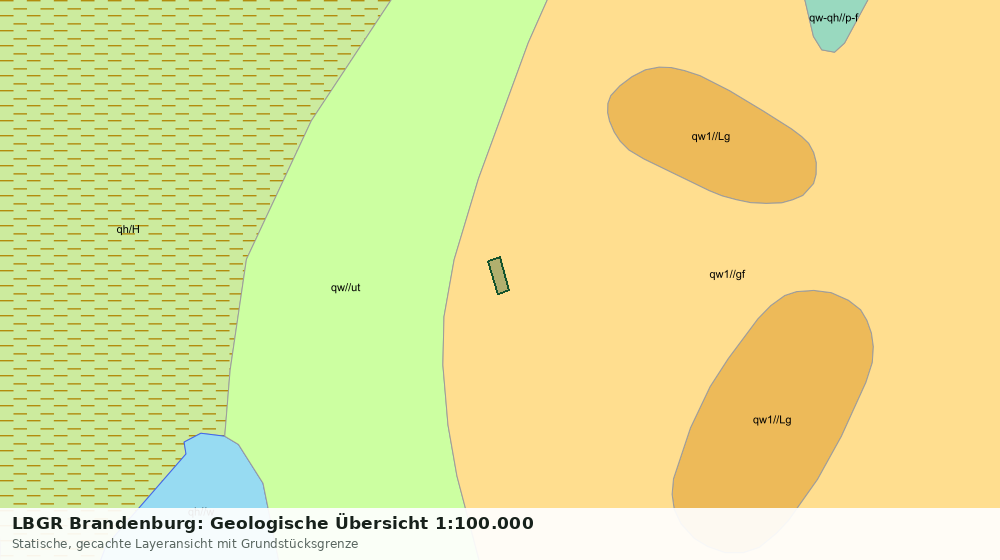 Statische Kartenansicht: LBGR Brandenburg: Geologische Übersicht 1:100.000