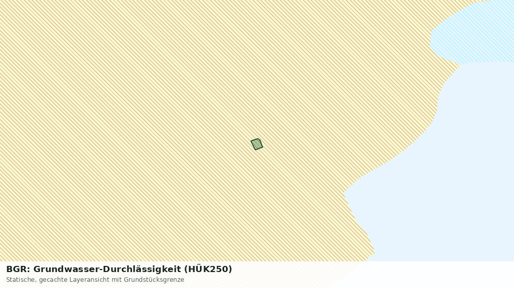 Statische Kartenansicht: BGR: Grundwasser-Durchlässigkeit (HÜK250)
