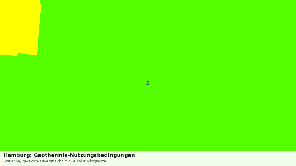 Statische Kartenansicht: Hamburg: Geothermie-Nutzungsbedingungen