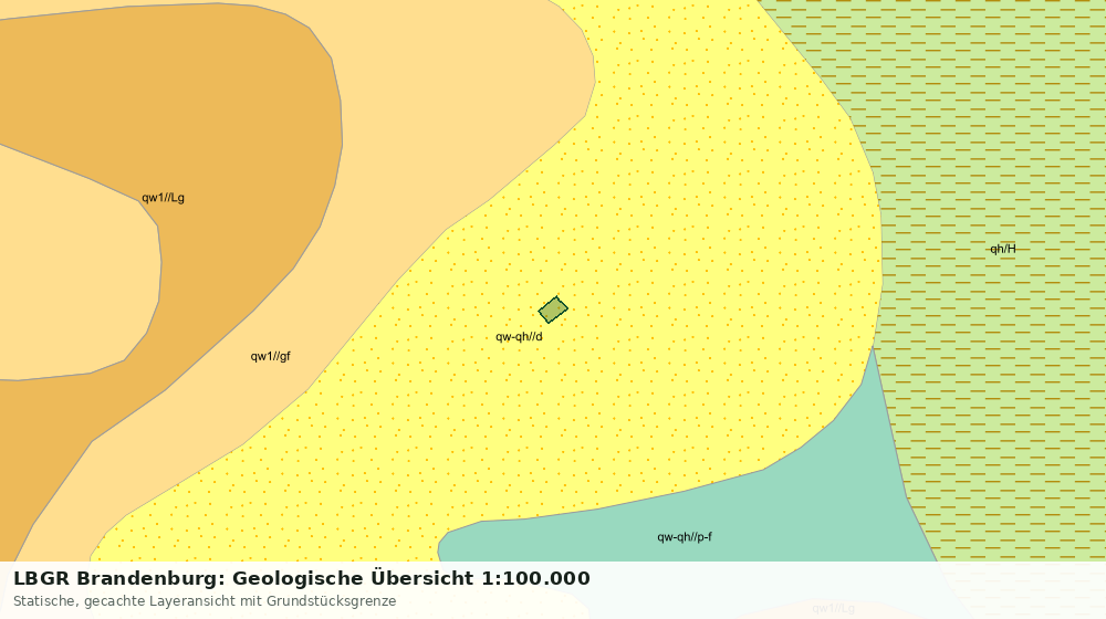 Statische Kartenansicht: LBGR Brandenburg: Geologische Übersicht 1:100.000