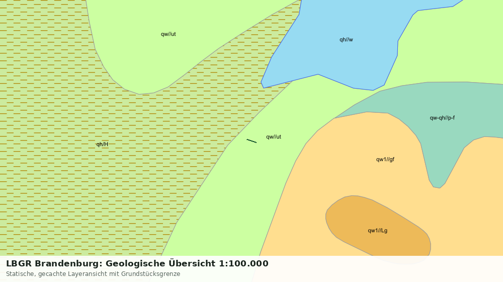 Statische Kartenansicht: LBGR Brandenburg: Geologische Übersicht 1:100.000