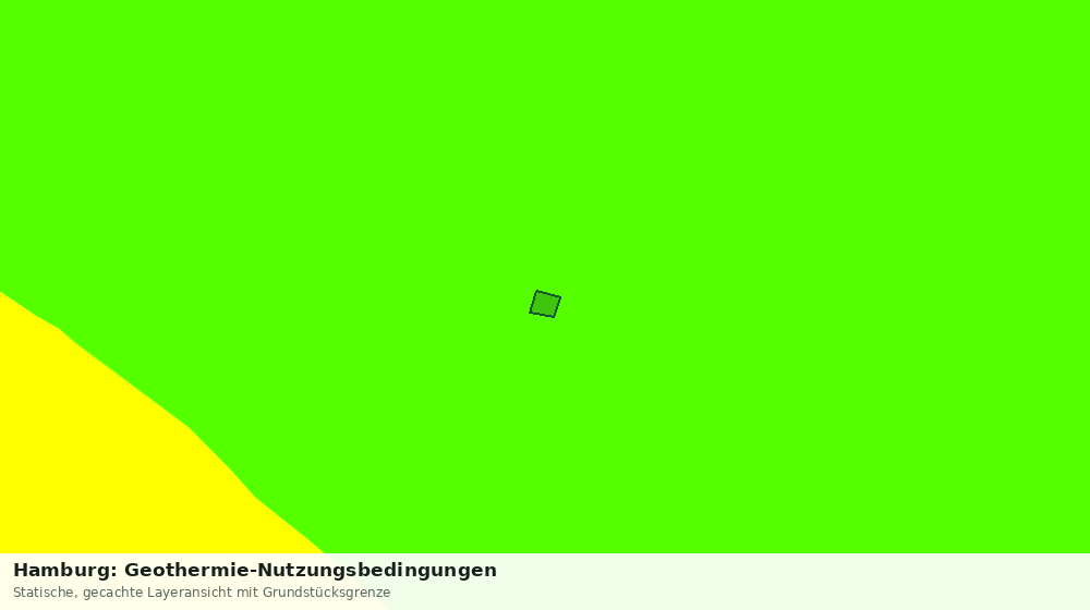Statische Kartenansicht: Hamburg: Geothermie-Nutzungsbedingungen