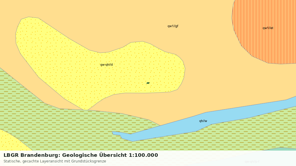 Statische Kartenansicht: LBGR Brandenburg: Geologische Übersicht 1:100.000