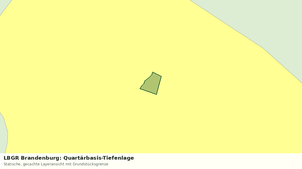 Statische Kartenansicht: LBGR Brandenburg: Quartärbasis-Tiefenlage