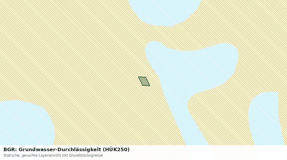 Statische Kartenansicht: BGR: Grundwasser-Durchlässigkeit (HÜK250)