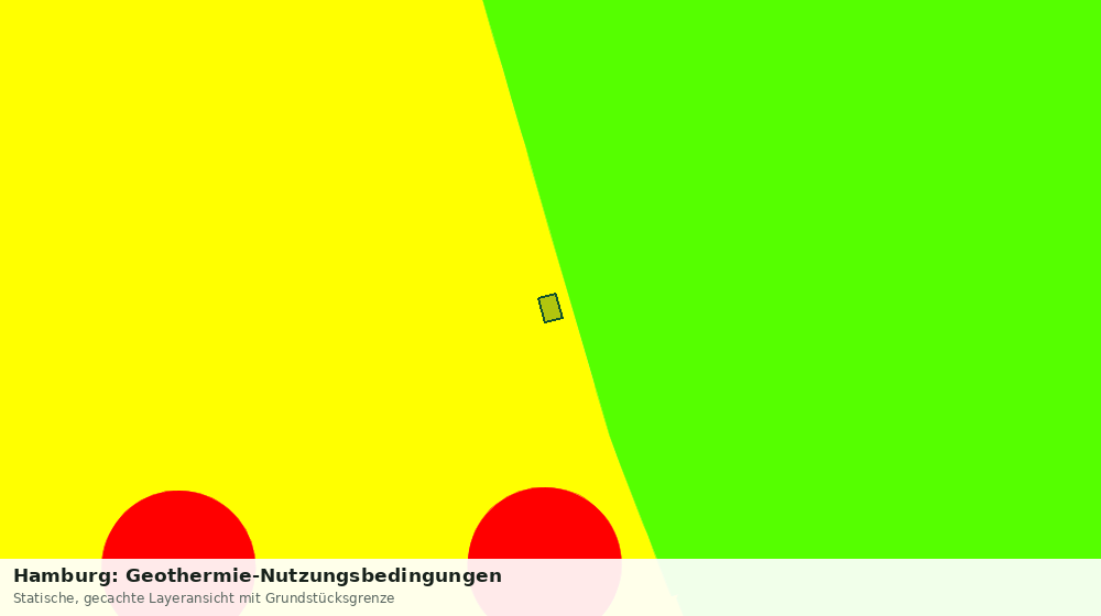 Statische Kartenansicht: Hamburg: Geothermie-Nutzungsbedingungen