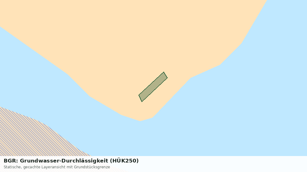 Statische Kartenansicht: BGR: Grundwasser-Durchlässigkeit (HÜK250)