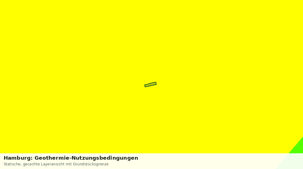 Statische Kartenansicht: Hamburg: Geothermie-Nutzungsbedingungen