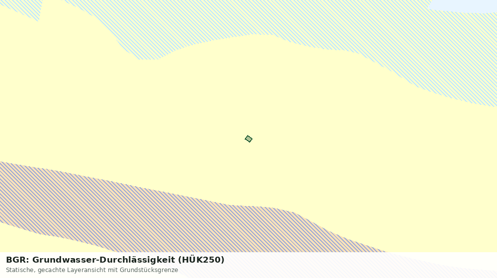 Statische Kartenansicht: BGR: Grundwasser-Durchlässigkeit (HÜK250)