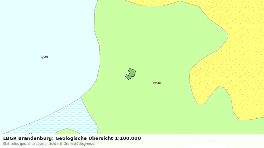 Statische Kartenansicht: LBGR Brandenburg: Geologische Übersicht 1:100.000